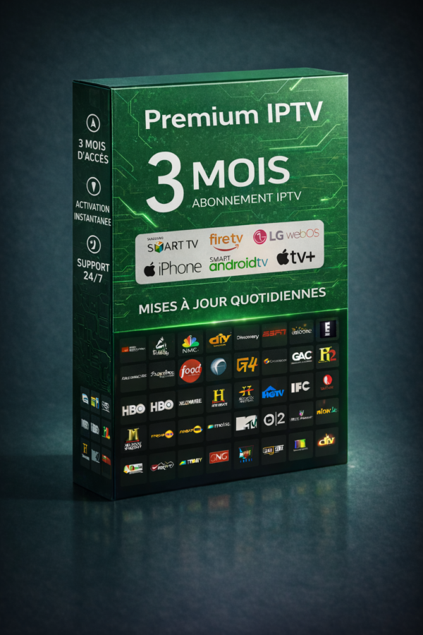Abonnement IPTV Belgique 3 Mois — €24,99 | Streamova
