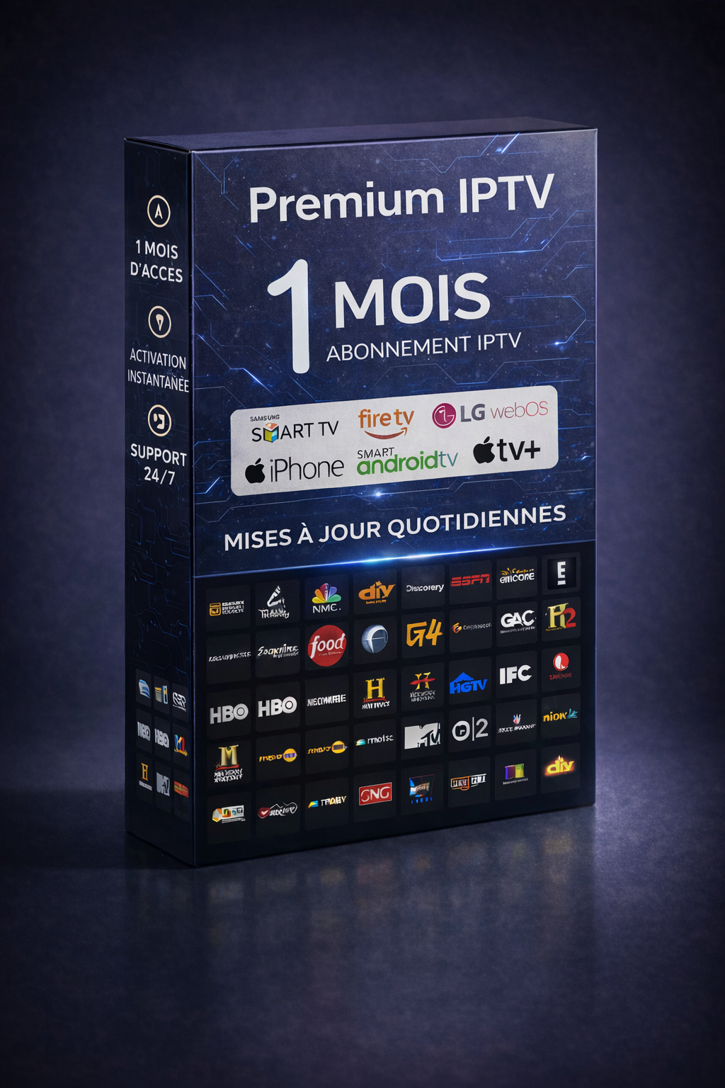 Abonnement IPTV Belgique 1 Mois