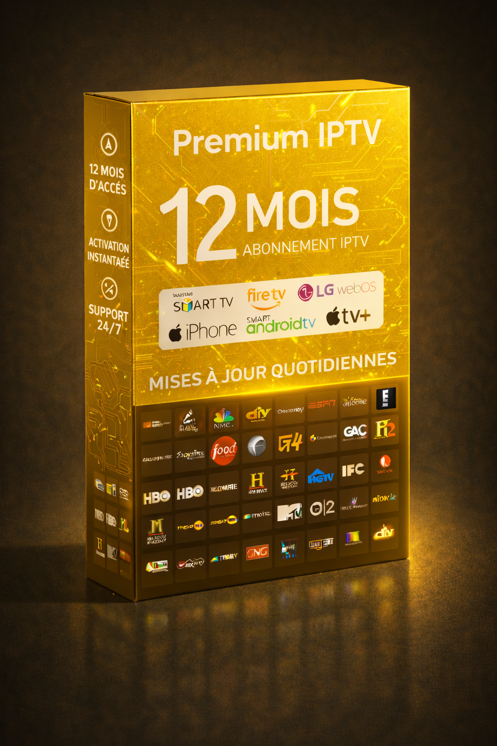 Abonnement IPTV Belgique 12 Mois