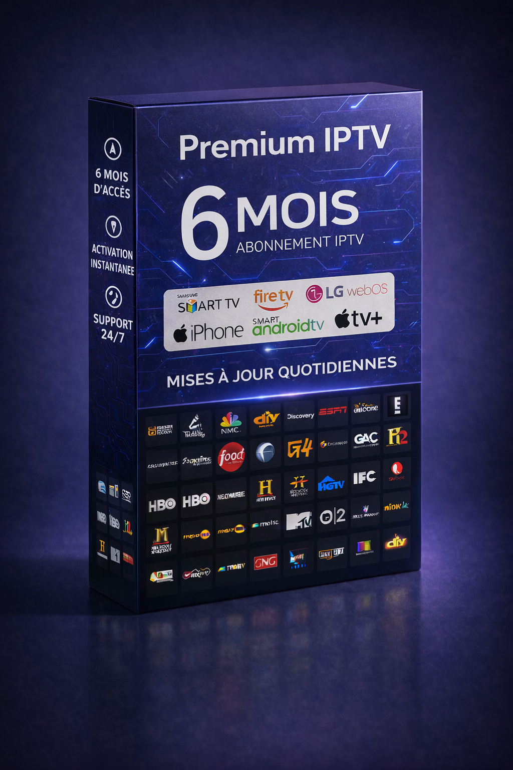Abonnement IPTV Belgique 6 Mois